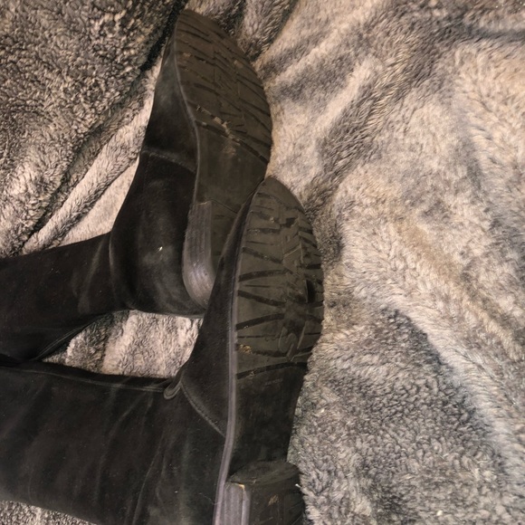 Stuart Weitzman lowland over the knee boots black Stretch suede Leather insole - Picture 6 of 7